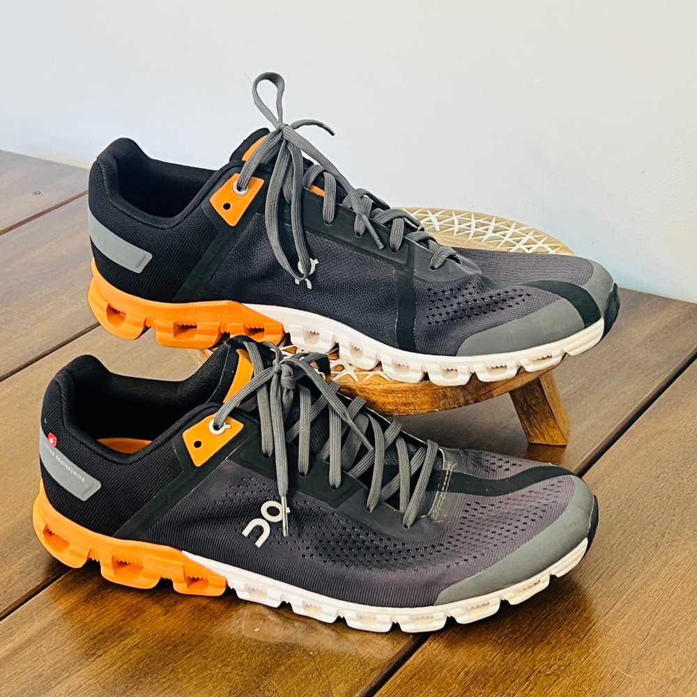 On Running Cloudflow Mens 12 Black Orange Running Shoes 35.98398
